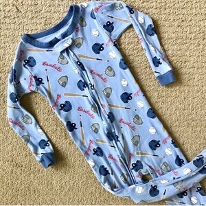 •Carters• footed baseball pjs